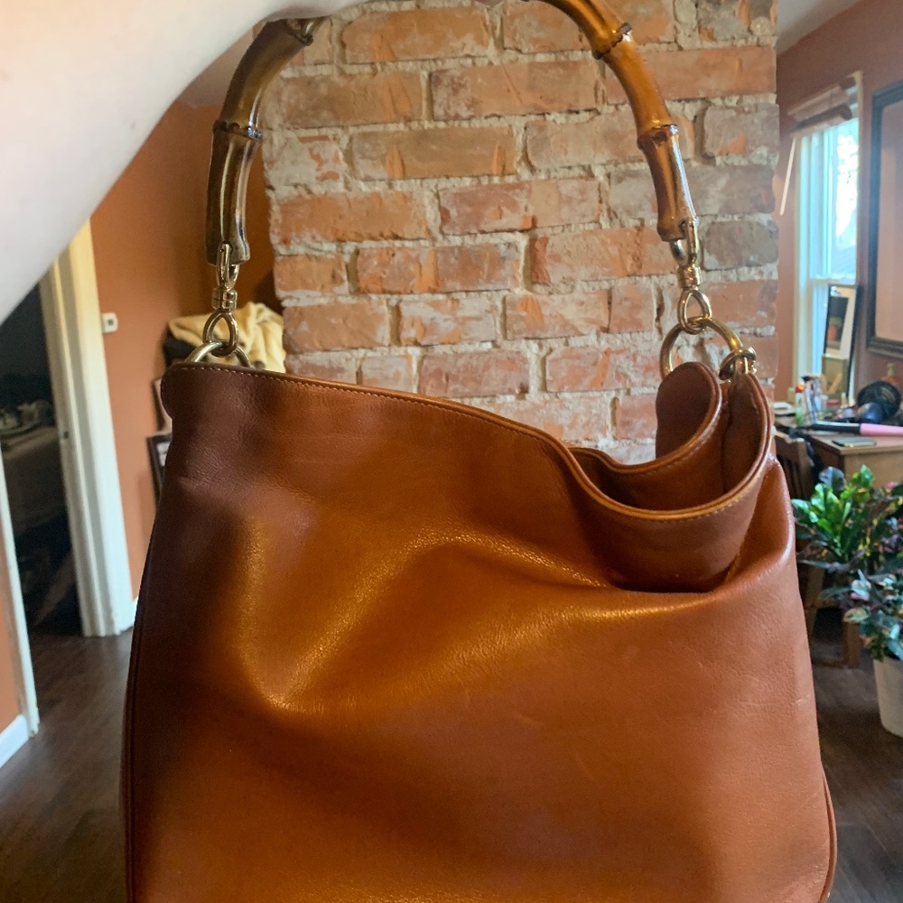 Vintage gucci bamboo purse